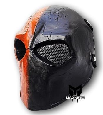 MAXNETO Custom Deadpool Airsoft Mask Paintball BB Gun Protective Gear Full Face 